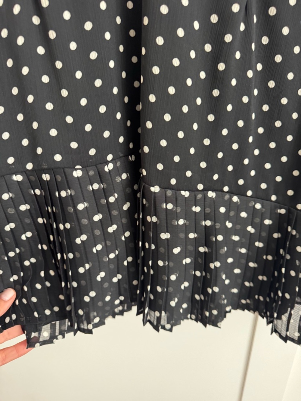 Zara Black and White Polka Dot Dress - Picture 4 of 5
